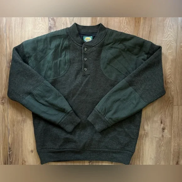 Cabela’s Extreme Cold 100% Wool Lined Hunting Outdoor Workwear Sweater XL - Picture 1 of 13